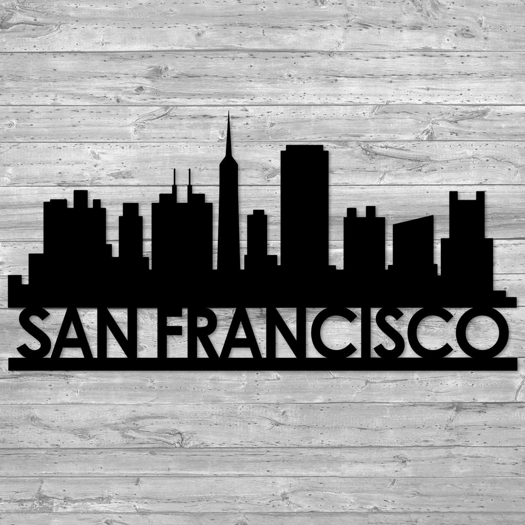 San Francisco Skyline Metal Wall Art