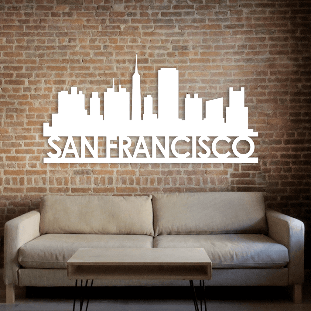 San Francisco Skyline Metal Wall Art