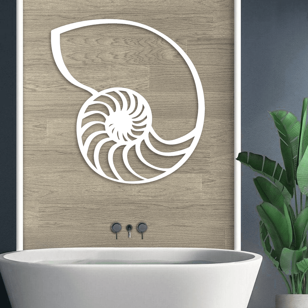 Sea Shell Wall Art | Metal Beach Art & Coastal Decor | K&S Design Elements