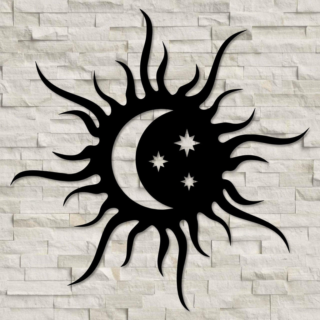 Sun & Moon Metal Wall Art