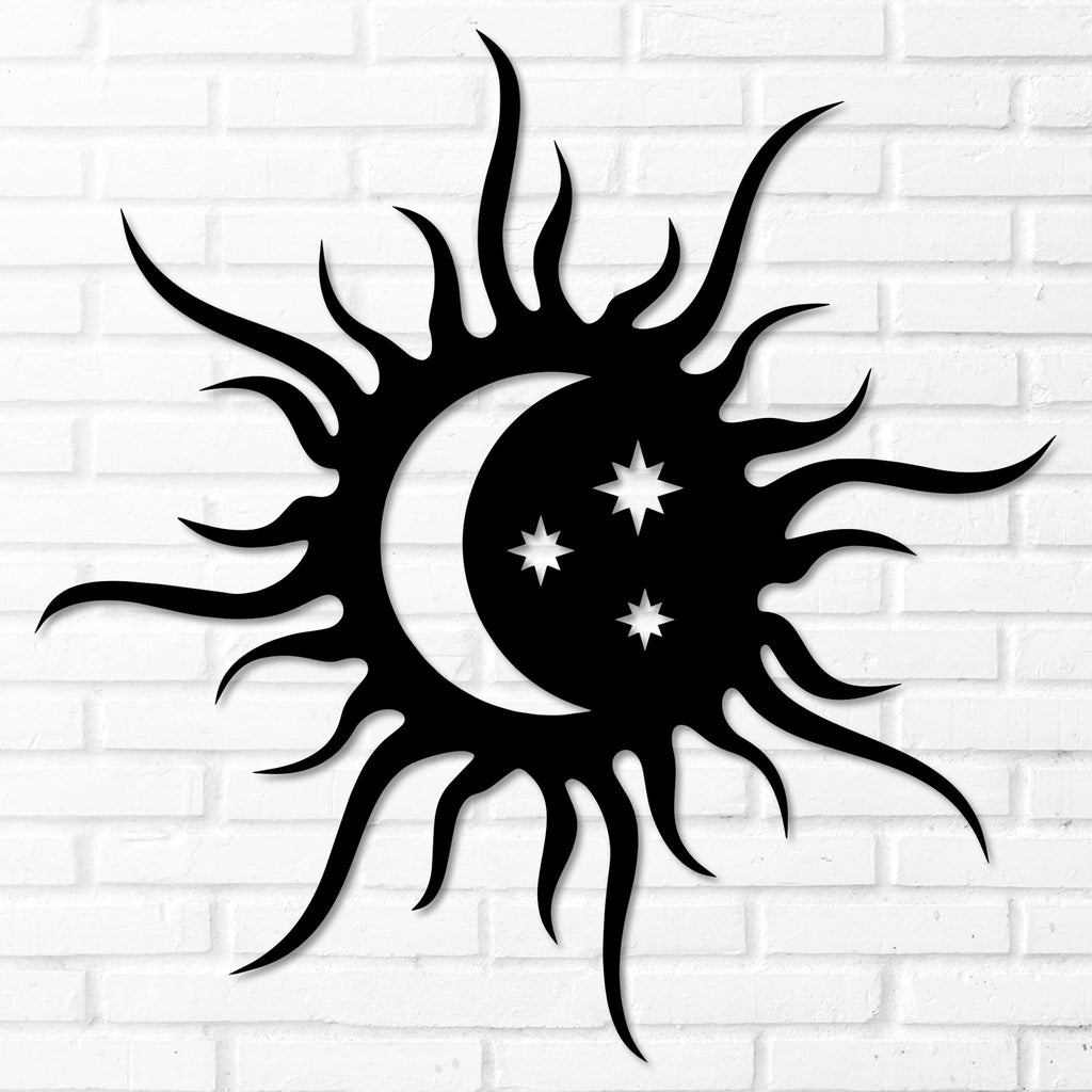 Sun & Moon Metal Wall Art