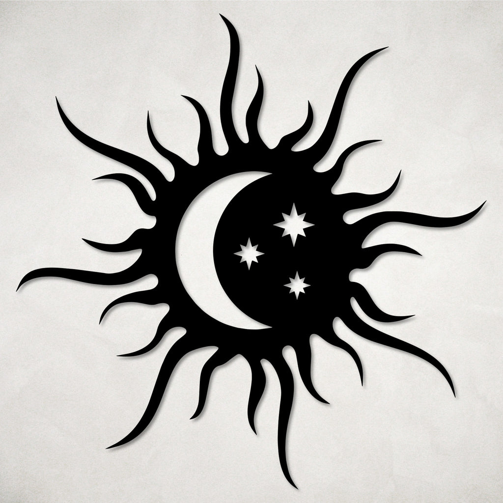 Tribal Sun And Moon Design