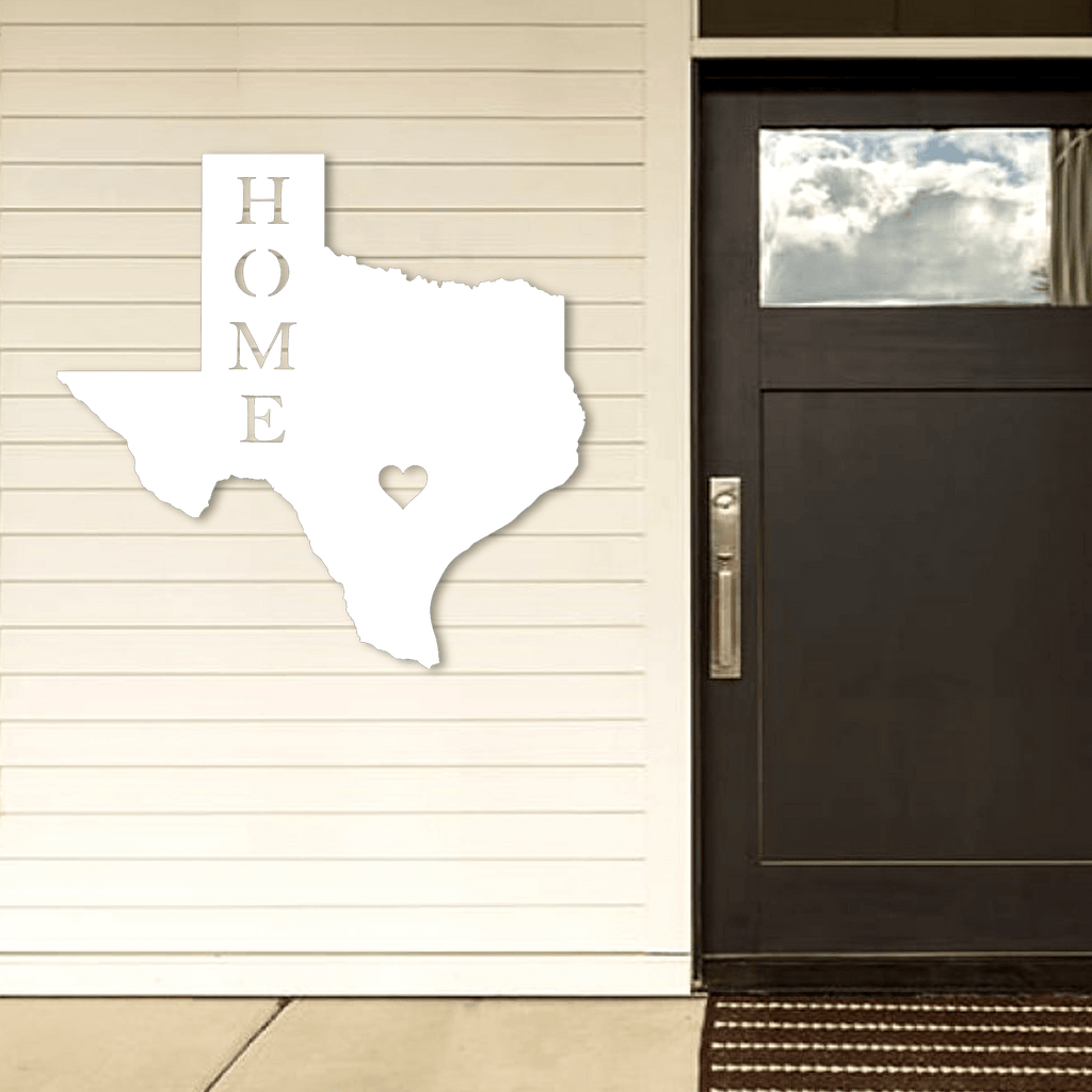 Texas State Home Metal Wall Art