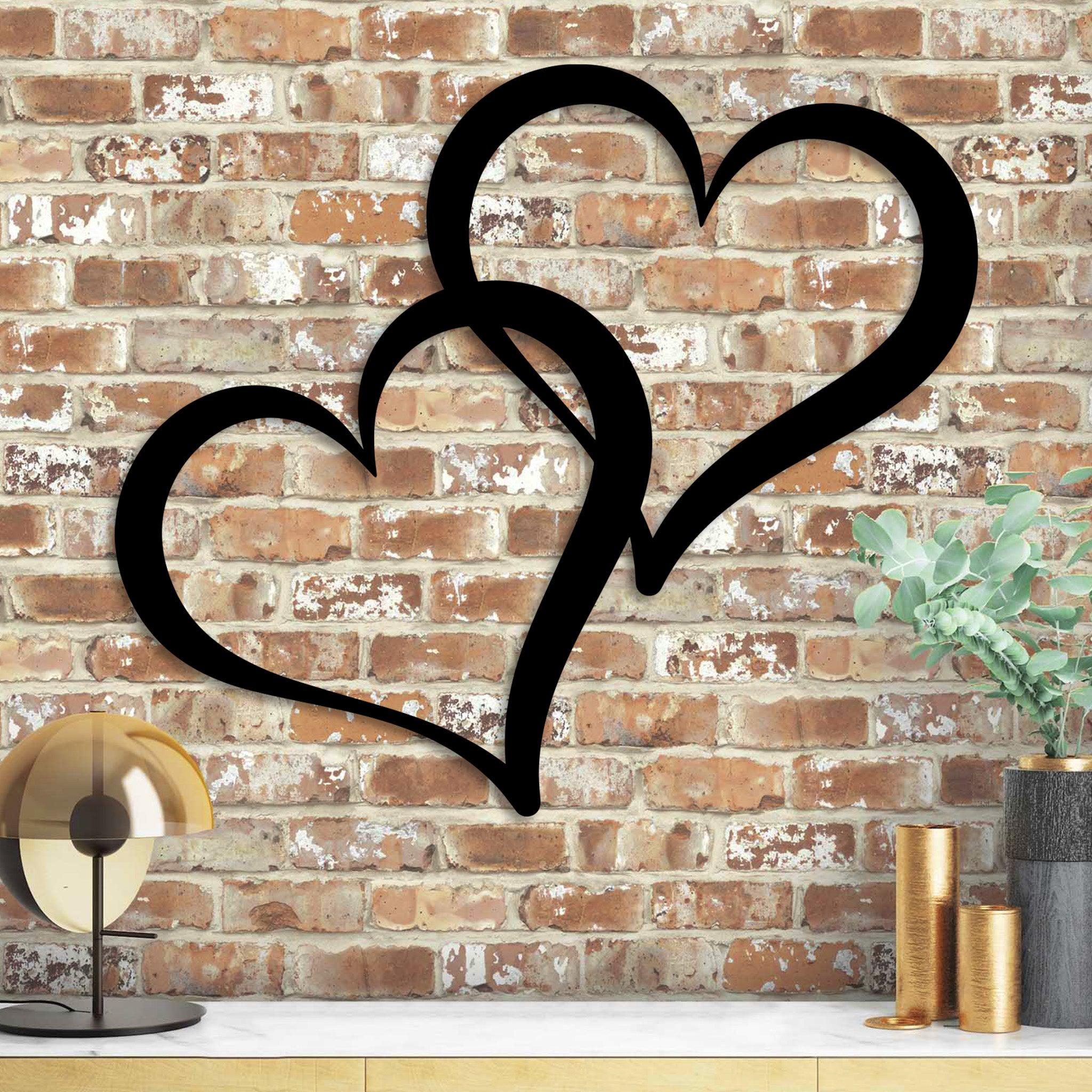 Two Hearts Metal Wall Art | Love Decor For your Home | Made In The