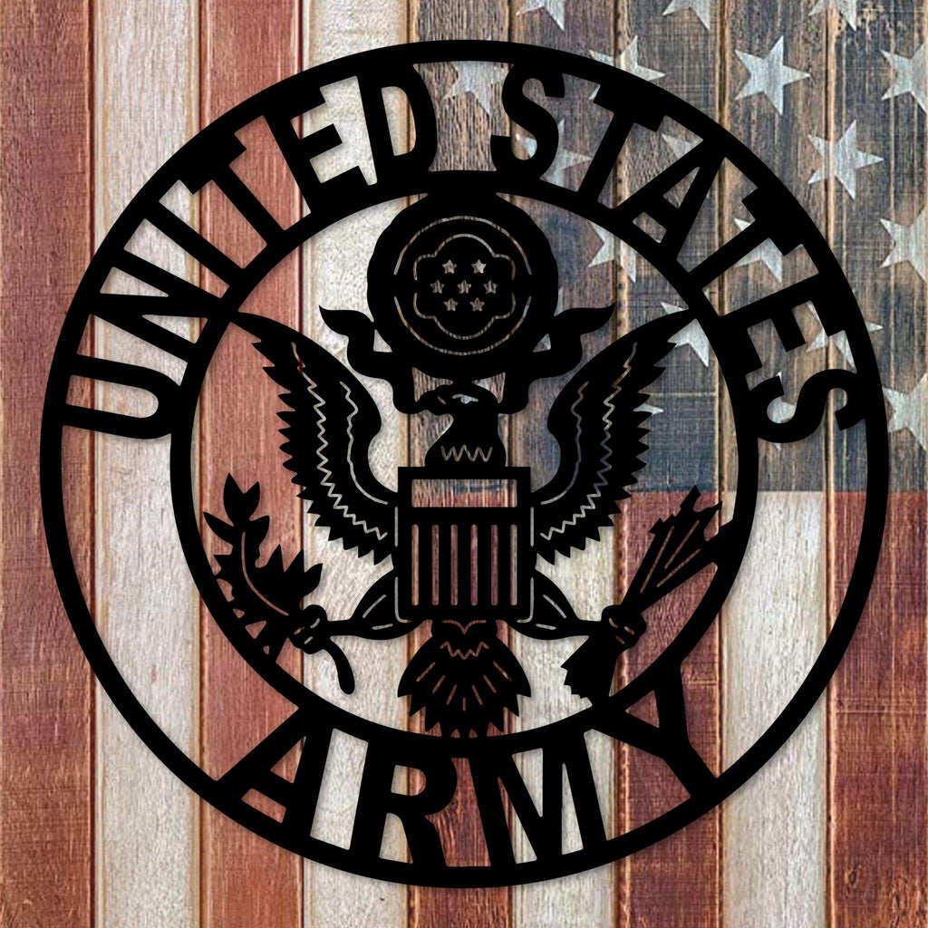 US Army Eagle Seal Metal Wall Art