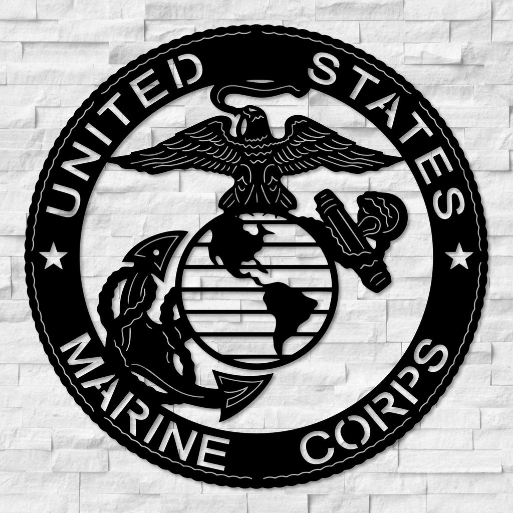 US Marine Corps Seal Metal Wall Art