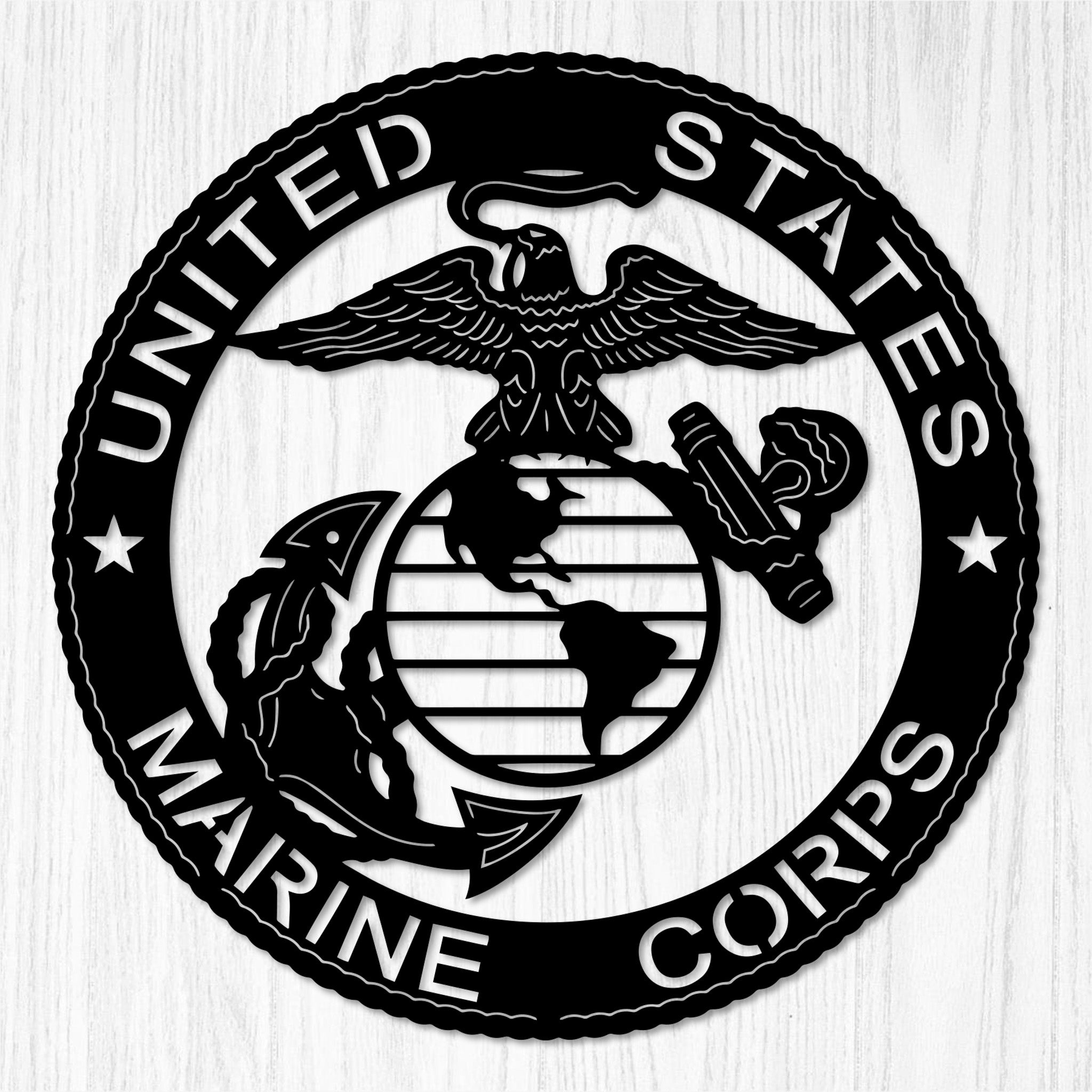Marine Corps Metal Wall Art | US Military Decor | Made In The USA