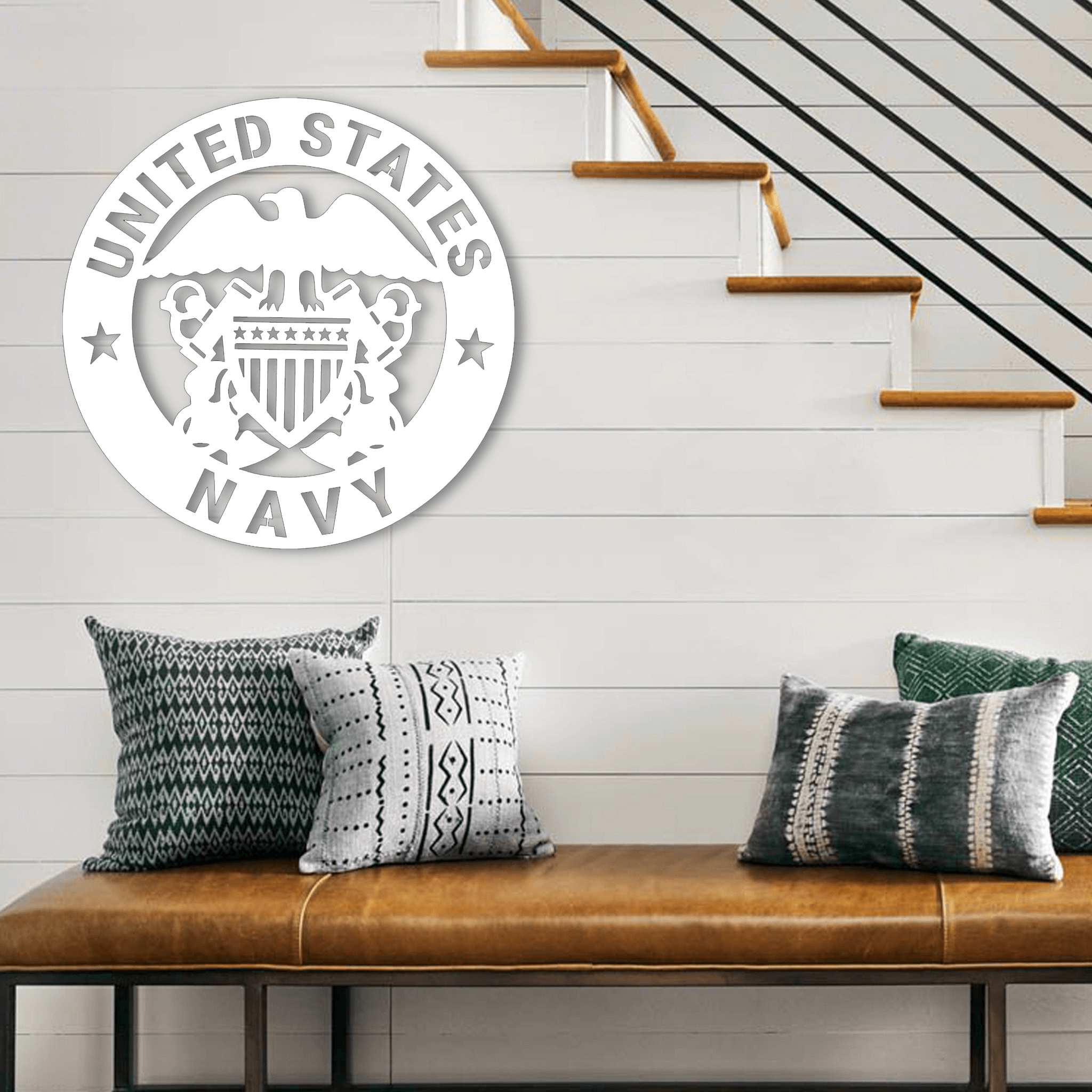 Metal Art United States 2024 Navy Sign - Metal Decor - Wall Art - Wall Decor - Lawn Decor - Military Signage