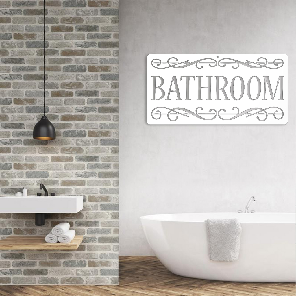 Vintage Decorative Bathroom Sign