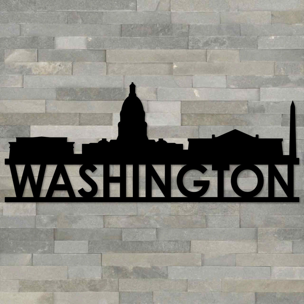 Washington DC Skyline Metal Wall Art