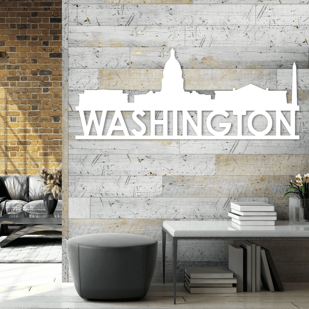 Washington DC Skyline Metal Wall Art