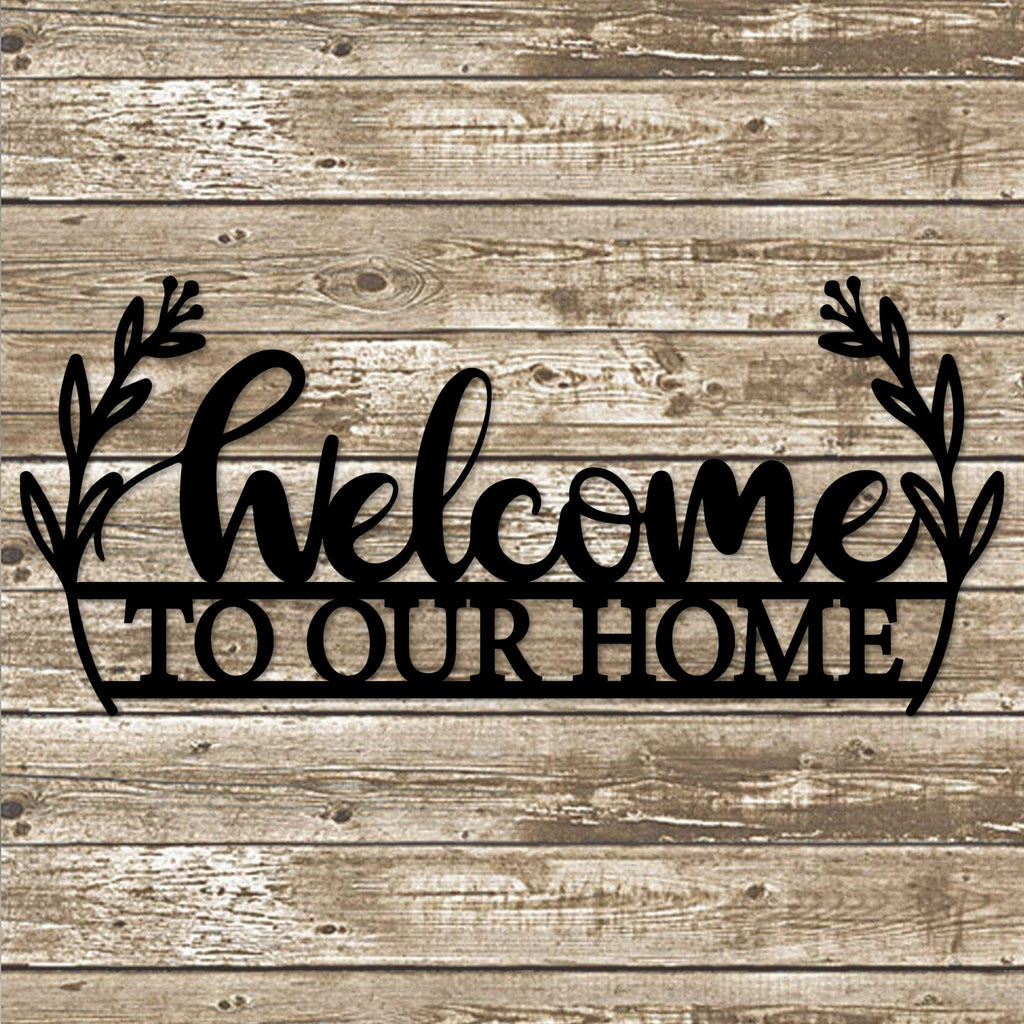 Welcome to Our Home Metal Wall Art