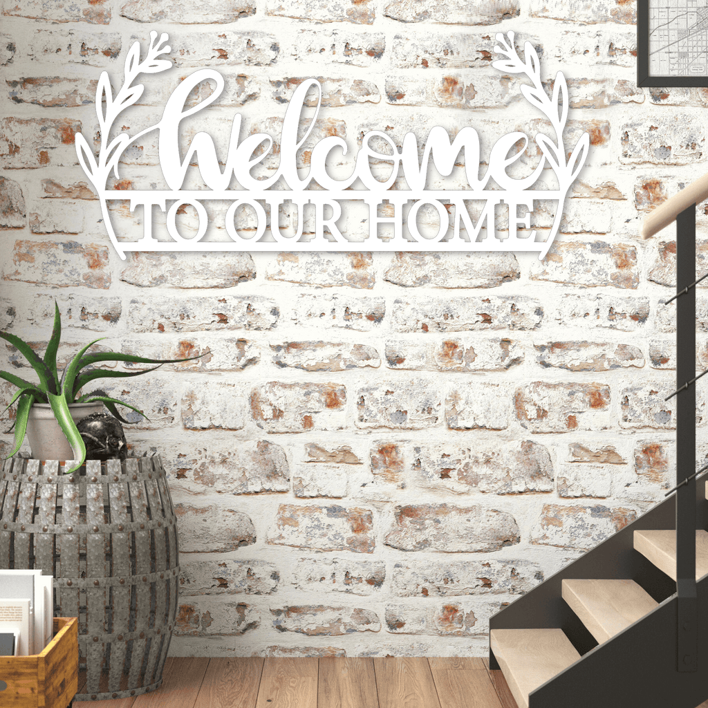 Welcome to Our Home Metal Wall Art