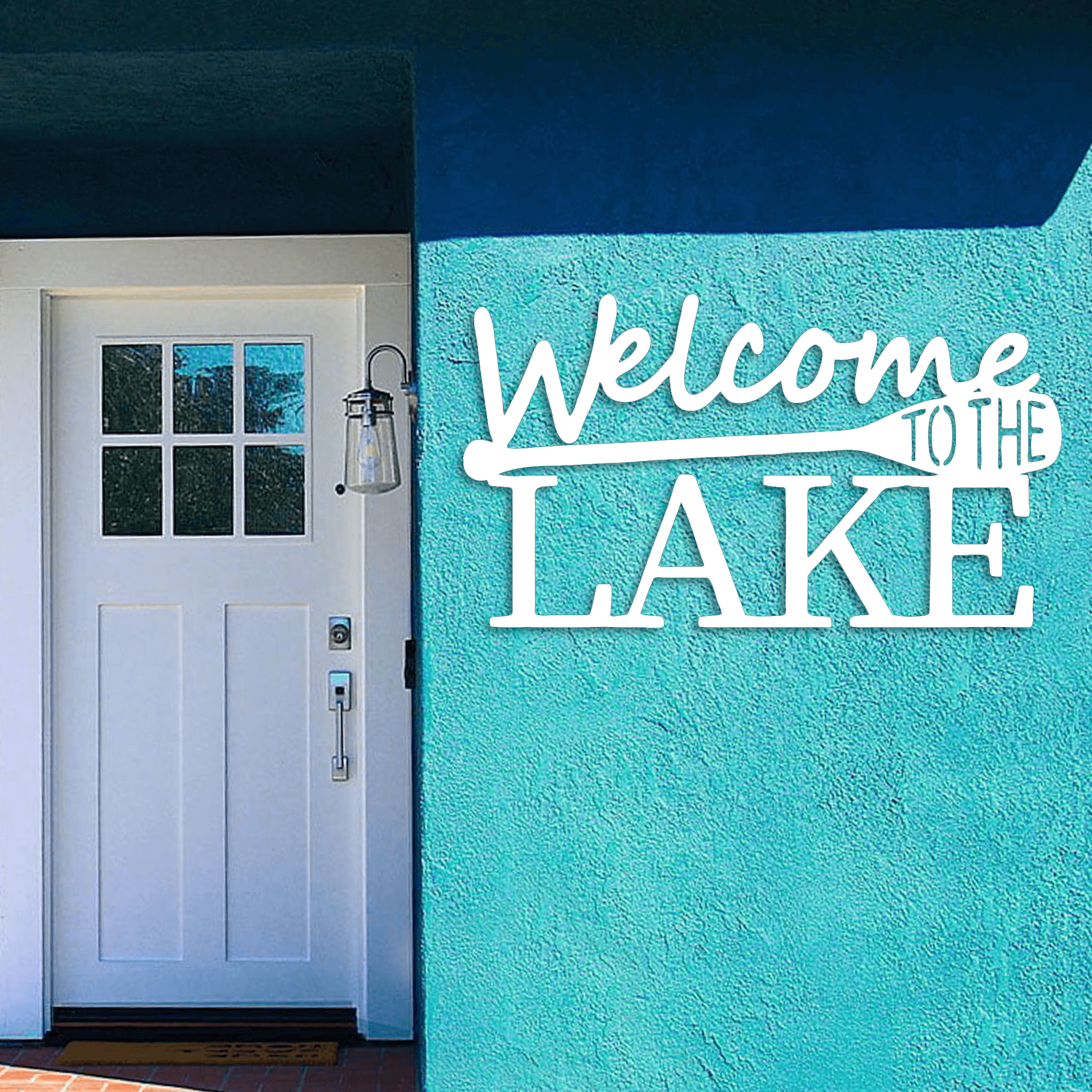 Welcome To The Lake Metal Wall Decor | Lake House Decor | Metal Wall Art | newest Lake Wall Decor | Cabin Decor | Metal Sign | Metal Sign